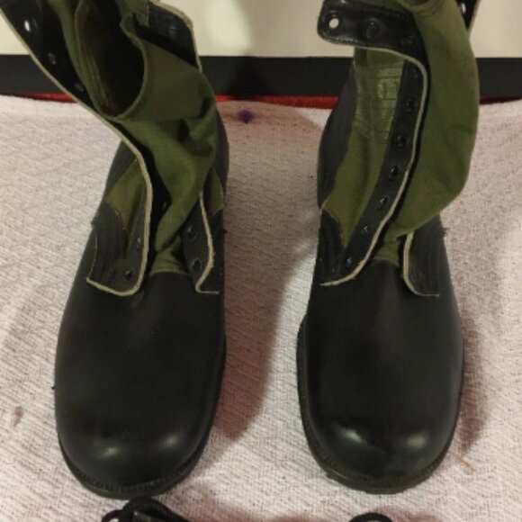 1960s CIC HOT WEATHER SPIKE PROTECTED GREEN JUNGLE COMBAT sz13XN BOOTS SI 592 main image 11